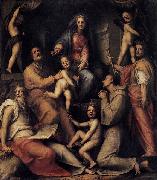 Jacopo Pontormo Madonna and Child with Saints oil on canvas